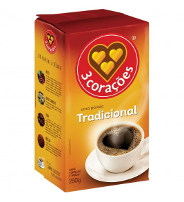 CAFE 3 CORACOES VACUO TRADICIONAL 250G