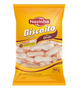 BISCOITO DE POLVILHO NAZINHA  QUEIJO 100G