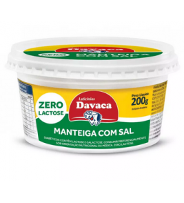 MANTEIGA DAVACA ZERO LACTOSE COM SAL 200G