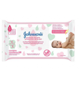 TOALHINHAS UMEDICIDAS JOHNSONS BAB EXT CU 48U