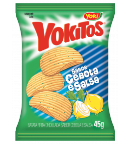 BATATA FRITA YOKITOS ONDULAD CEBOLA SALSA 45G
