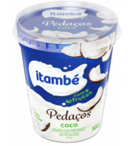 IOGURTE ITAMBE COM PEDAÇOS DE COCO 500G