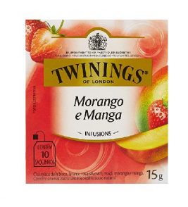 CHA TWININGS INFUSIONS MORANGO E MANGA 15G