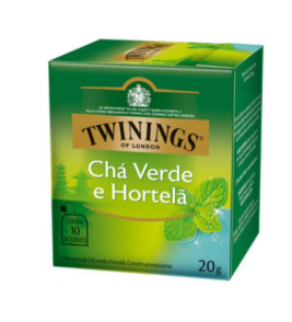 CHA TWININGS VERDE E HORTELA 20G