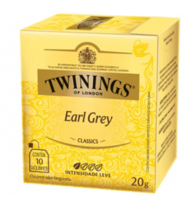 CHA PRETO TWININGS CLASSICS EARL GREY 20G