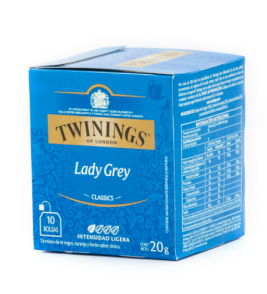 CHA PRETO TWININGS CLASSICS LADY GREY 20G