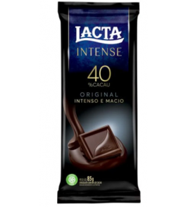 CHOCOLATE LACTA INTENSE 40% CACAU ORIGINA 85G