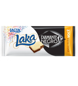 CHOCOLATE LACTA DIAMANTE NEGRO LAKA BARRA 90G