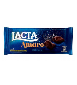 CHOCOLATE LACTA AMARO BARRA 90G