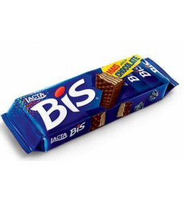 CHOCOLATE WAFER BIS LACTA AO LEITE 126G