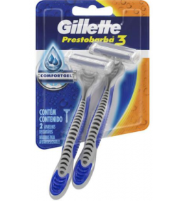 APARELHO BARBEAR GILLETTE PREST3 MASC 2UN