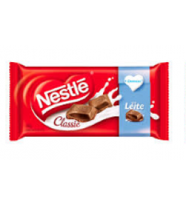 BARRA CHOCOLATE NESTLE CLASSIC AO LEITE 100G