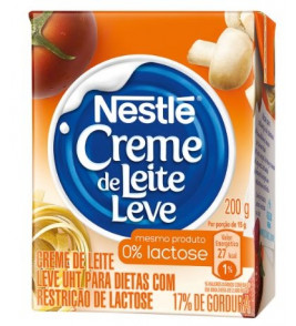 CREME DE LEITE NESTLE ZERO LACTOSE 200G