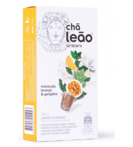 CAPSULA CHA LEAO SENSES MARACUJA/LAR/GENG 30G