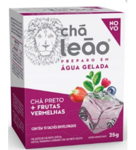 CHA PRETO LEAO FRUTAS VERMELHAS 25G