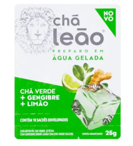 CHA VERDE LEAO GENGIBRE E LIMAO 25G