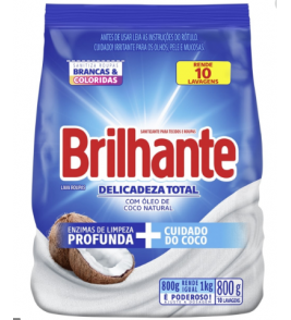 SABAO EM PO BRILHANTE DELICADEZA TOTAL 800G