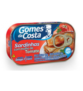 SARDINHA GOMES COSTA MOLHO DE TOMATE 125G