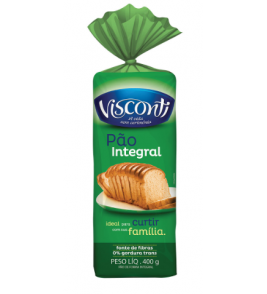 PAO DE FORMA VISCONTI INTEGRAL 400G