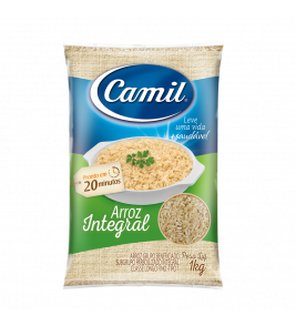 ARROZ CAMIL INTEGRAL LONGO FINO 1KG