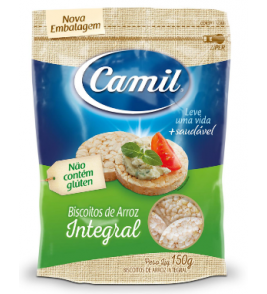 BISCOITO CAMIL DE ARROZ INTEGRAL 150G