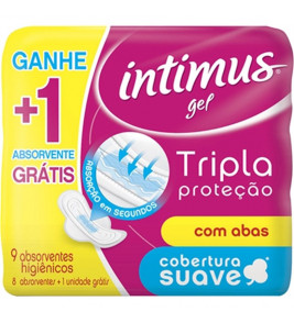 ABSORVENTE INTIMUS GEL COBER SUAVE C ABAS 9UN