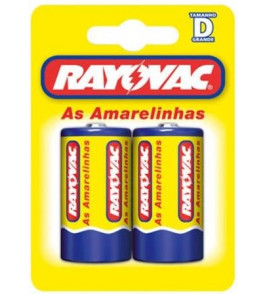 PILHA RAYOVAC AMARELINHAS GRANDE 2UN