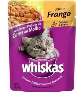 RACAO WHISKAS FILHOTE FRANGO POLO 85G