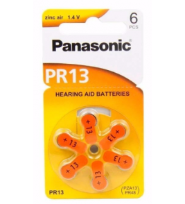 PILHA PANASONIC PARA APARELHO AUDITIVO PR13