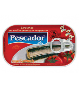 SARDINHA PESCADOR MOLHO DE TOMATE 125G