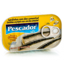 SARDINHA PESCADOR COM OLEO 125G