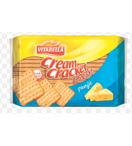 BISCOITO VITARELLA CREAM CRAC CROC QUEIJ 400G