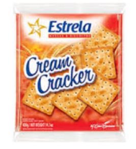 BISCOITO ESTRELA CREAM CRACKER 400G