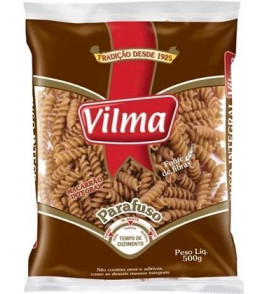 MACARRAO VILMA PARAFUSO INTEGRAL 500G