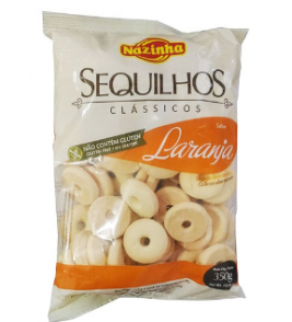 SEQUILHOS NAZINHA SABOR LARANJA 350G