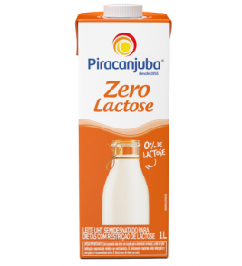 LEITE PIRACANJUBA SEMI DESN ZERO S LACTOSE 1L