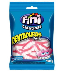 BALAS DE GELATINA FINI DENTADURAS TEETH 100G