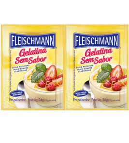 GELATINA FLEISCHMANN SEM SABOR INCOLOR 24G