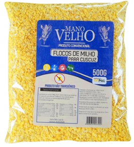 FLOCOS DE MILHO MANO VELHO P/CUSCUZ NAT 500G