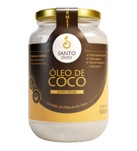 OLEO DE COCO SANTO OLEO EXTRA VIRGEM 500ML