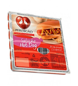 SALSICHA PERDIGAO HOT DOG 500G